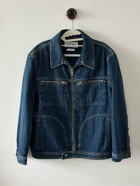 Loewe Indigo Denim Zip-Up Jacket